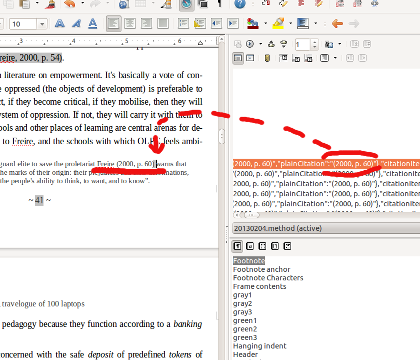 Zotero footnote problem